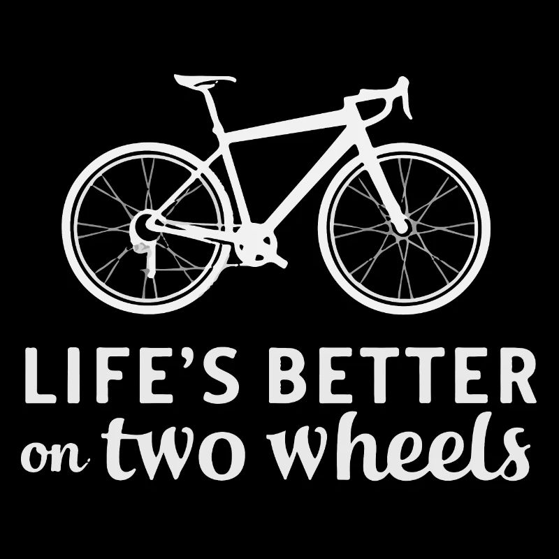 Bicycle with Motivational Quote Design