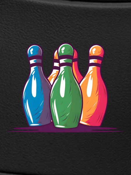 Bowling Pins Comic Style