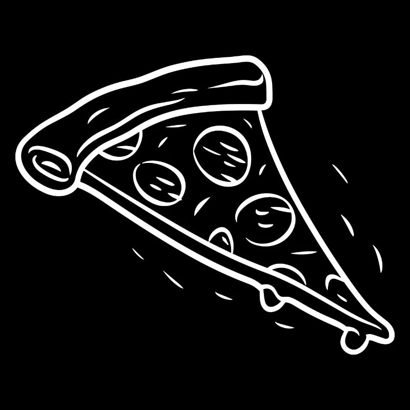 Pizza Slice Line Drawing
