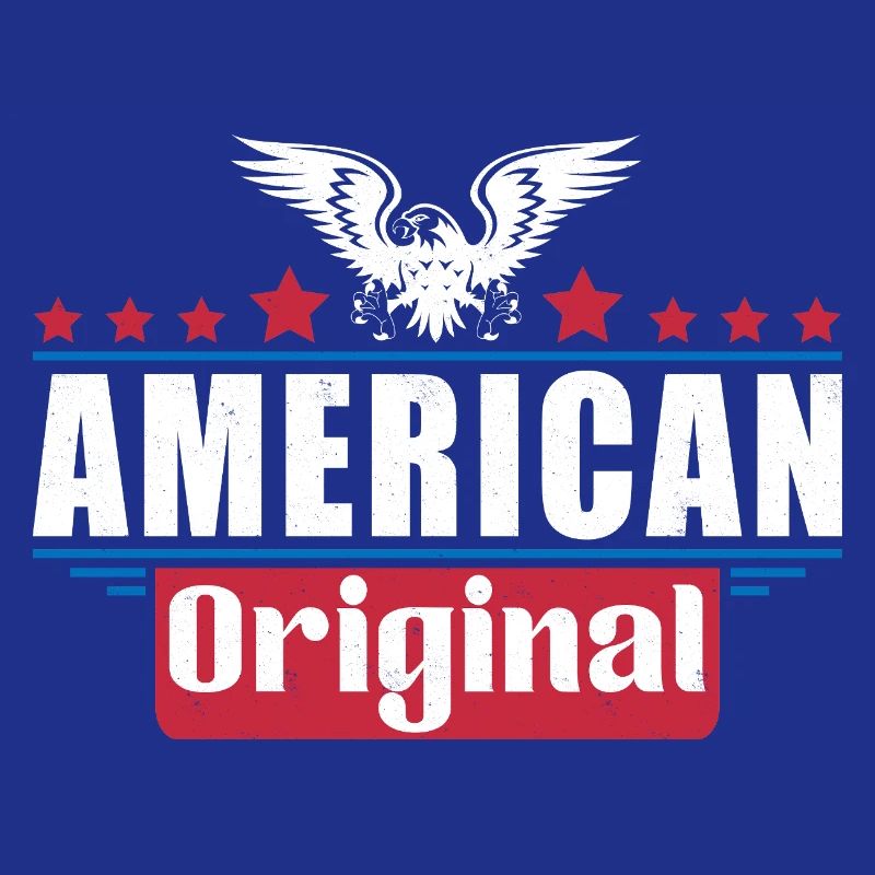 Patriotic Eagle American Flag Design