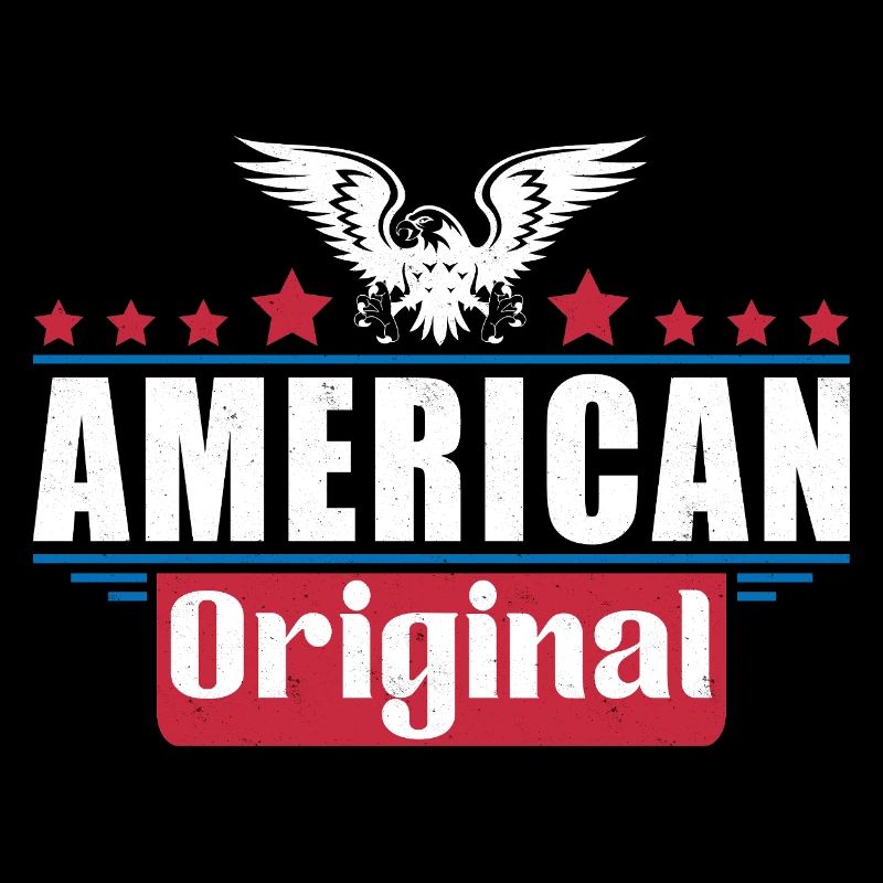 Patriotic Eagle American Flag Design
