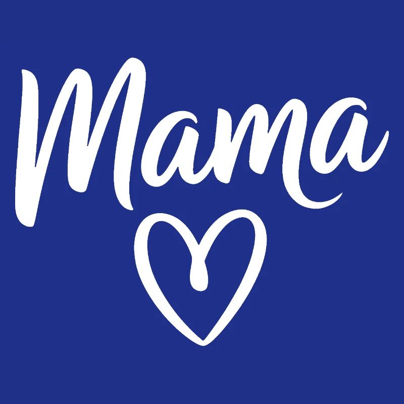 Mama Heart Skripttypografie