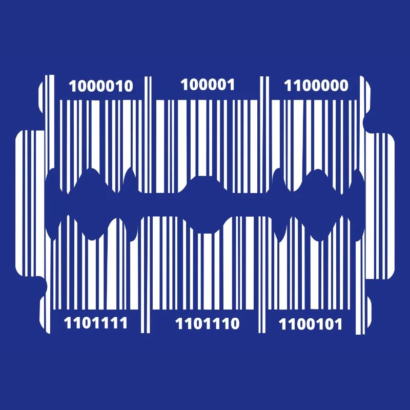 Razor blade with code