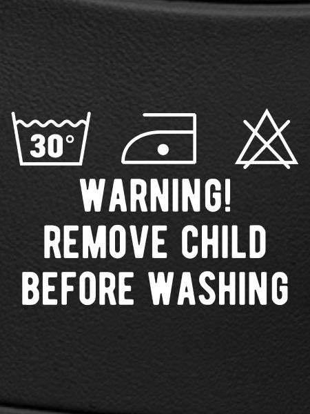 Funny washing instruction