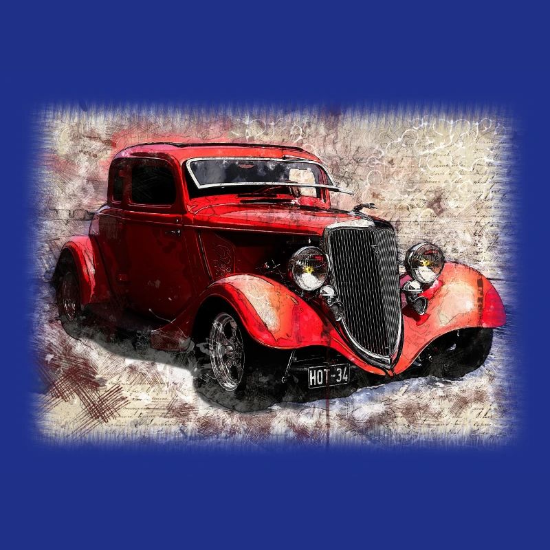 Nostalgic Old American Dream Car