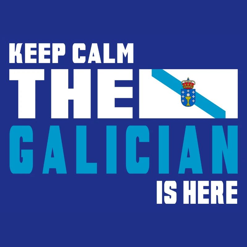 keep calm Galicia flags design