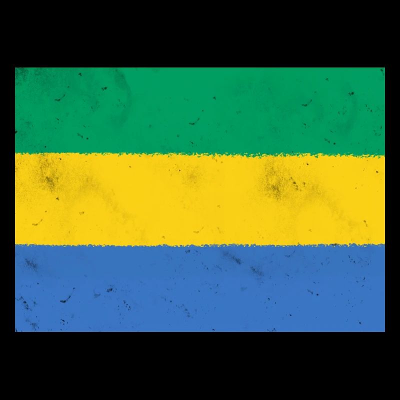 Flagge von Gabun – Farben Afrikas