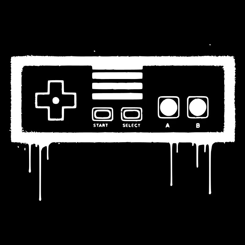 Gamepad retro graffiti streetwear vector