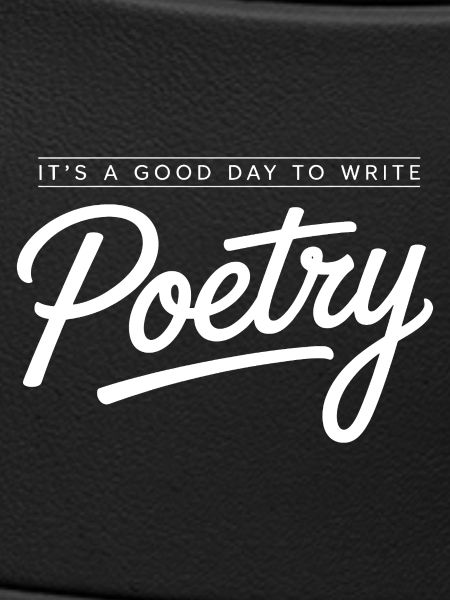 Poetry Script Monochrome Tee