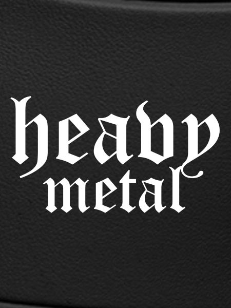 Heavy Metal Gothic Script Tee