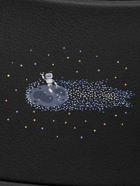 Roboter auf Meteoroid
