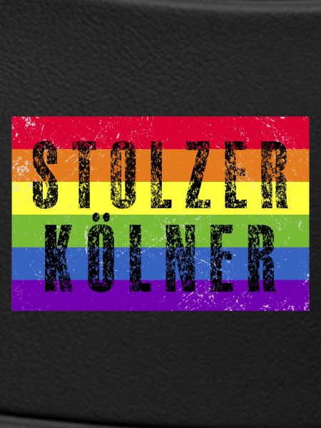 Stolzer Kölner - Regenbogenfahne