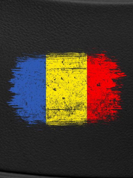 Brushstroke Romanian Flag