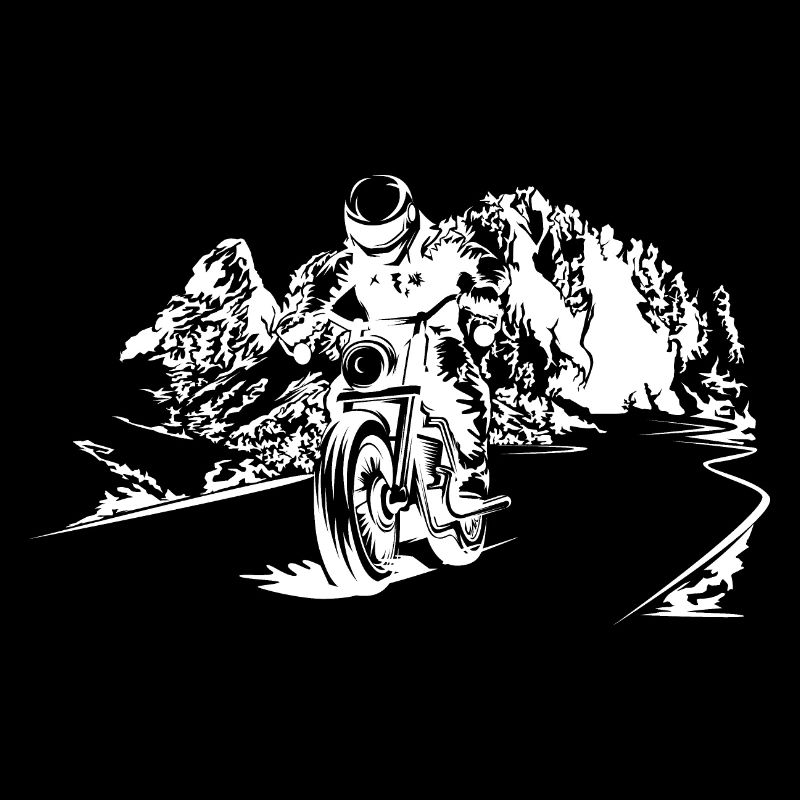 Motorcycle Dolomites Mountains Biker Symbol Nature Logo