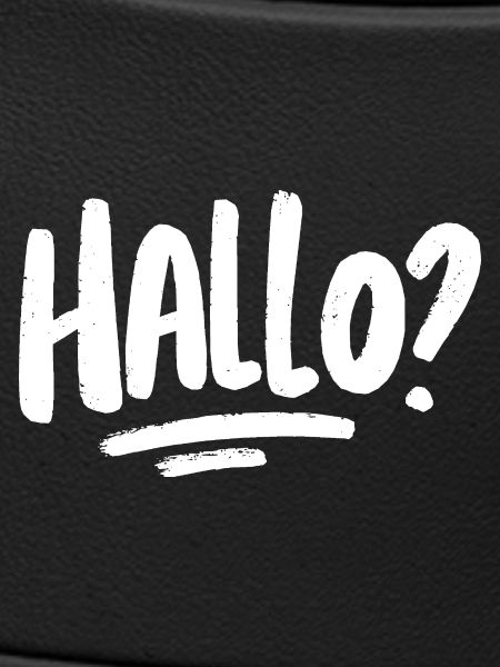 Hallo? - weiß