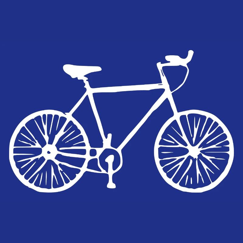 Bicycle white gift cyclist