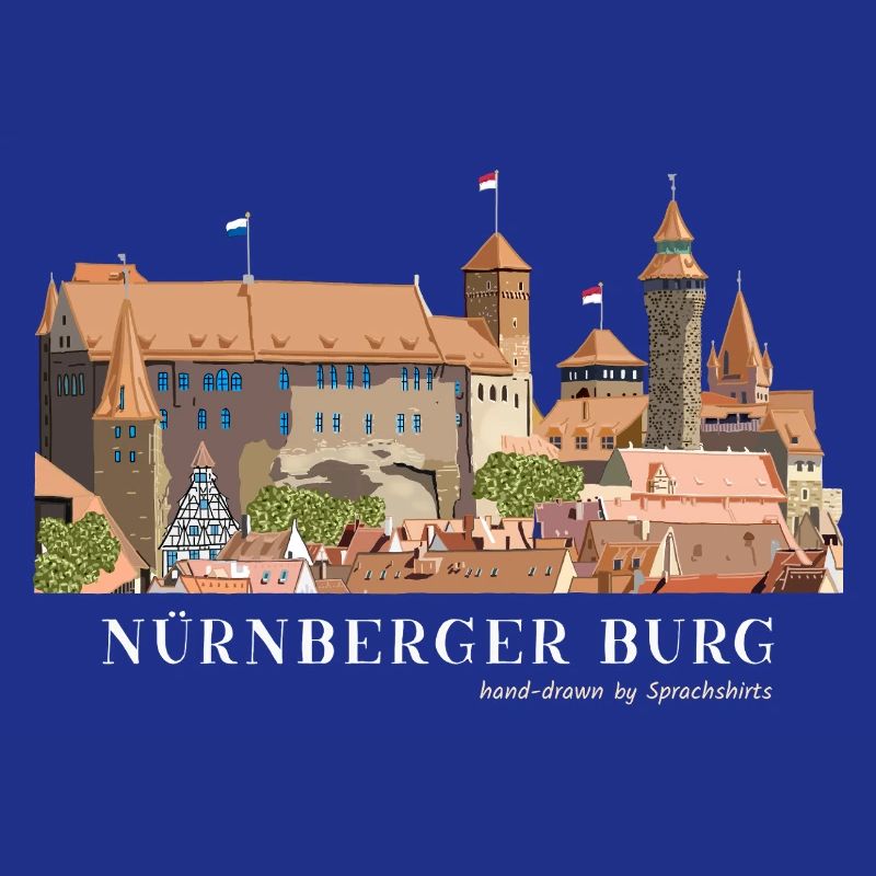 Nuremberg Castle Hand Drawing
