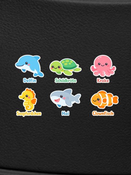 Cuddly Sea Creatures Sticker