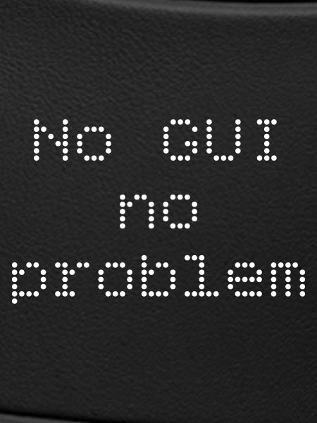 No GUI no problem