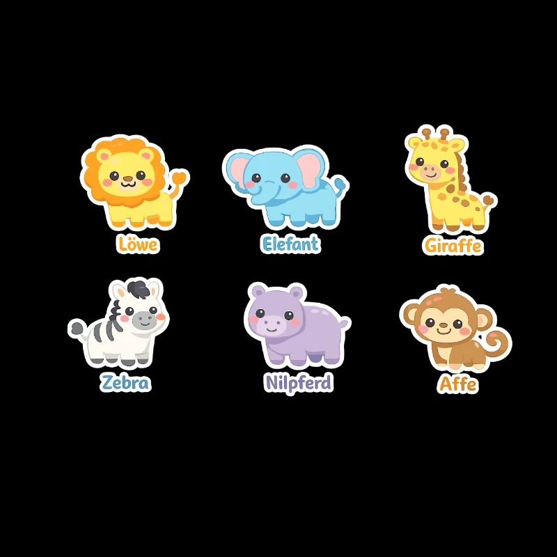 Kuschelige Tierfreunde Sticker