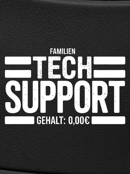 Familien Tech Support Schild