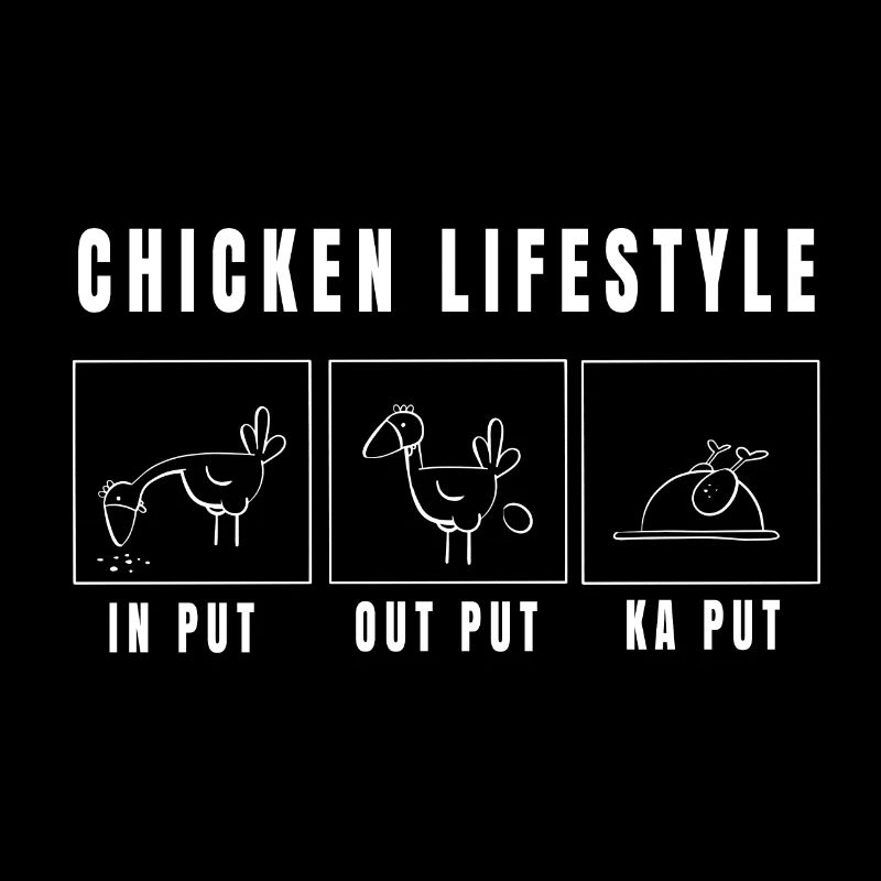 Funny Chicken Lifestyle Comic I Bird Gift