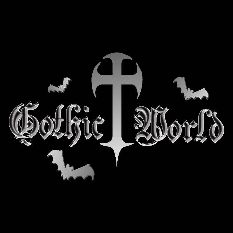 Goth, Sprüche, Kreuze, Fledermäuse