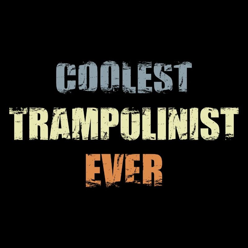 Cool trampoline athlete