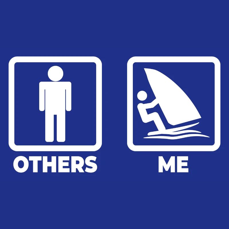 Funny windsurfer