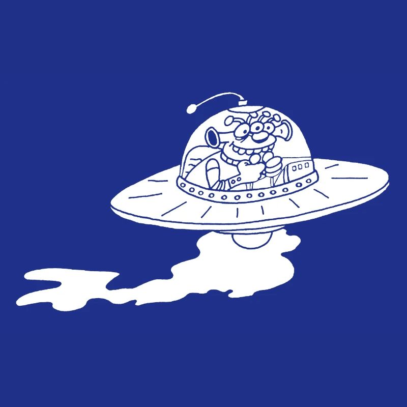 Alien Spaceship (White)