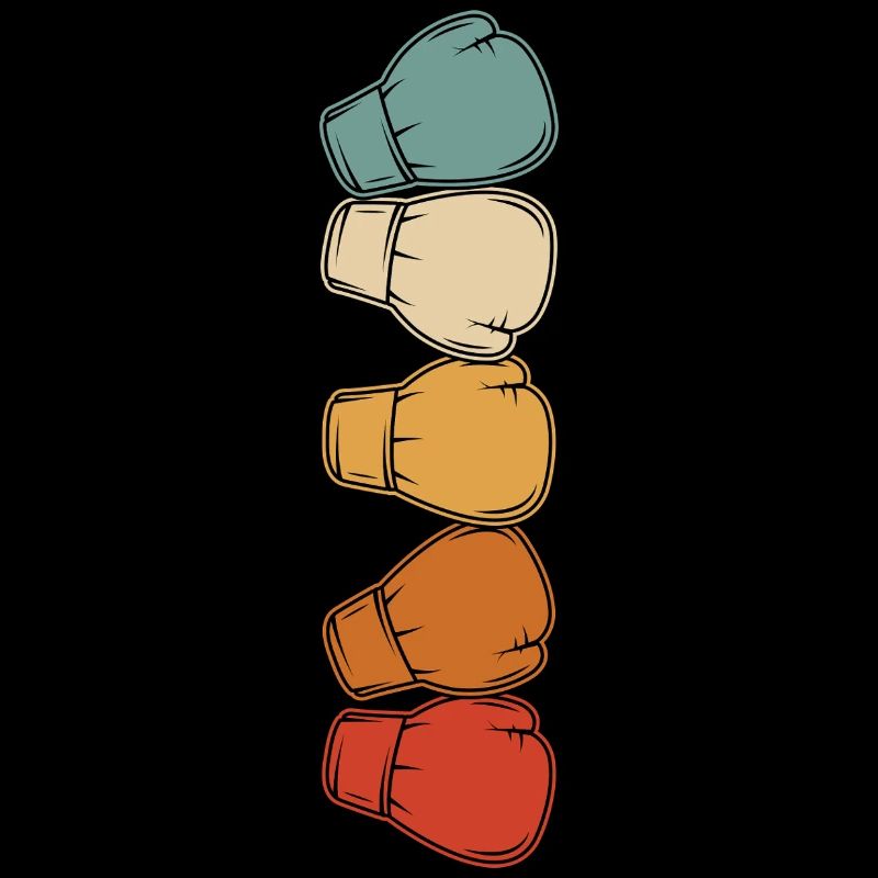Graphique de gants de boxe pour boxeurs et entraîneurs