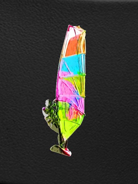 Bunter Windsurfer