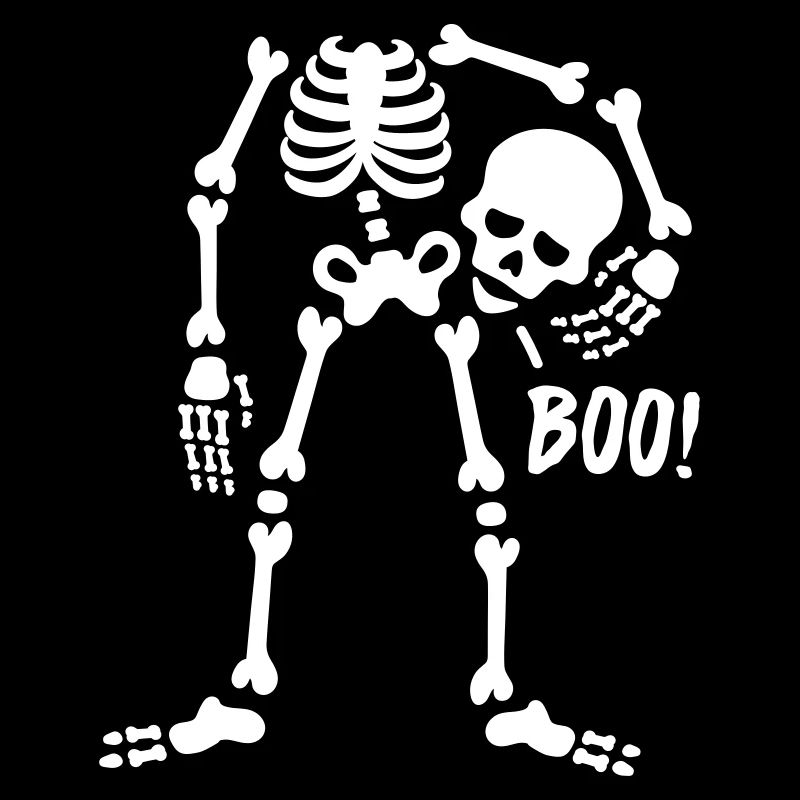 Boo! Skelett, Schädel halten - Halloween