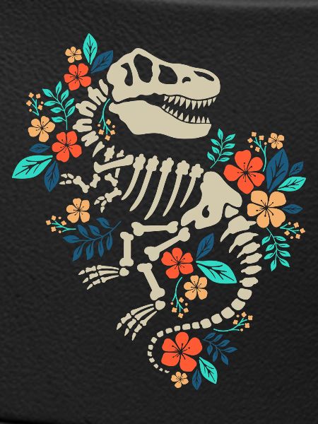 Floral Dinosaur Fossil