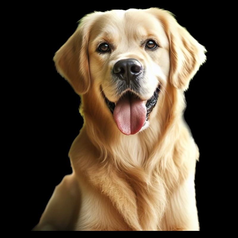 Ein glücklicher Golden Retriever