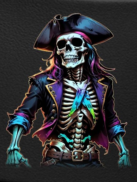Pirate Skeleton Illustration