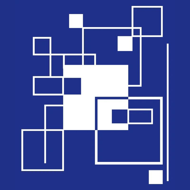 Geometric Gridline Mosaic composition