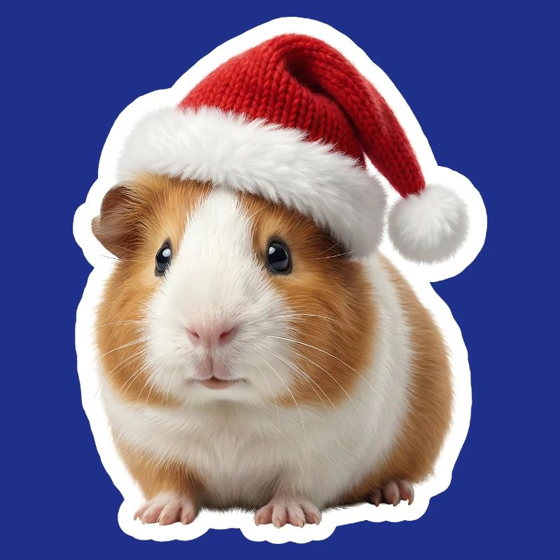 Petit chapeau de Noël en forme de cochon d’Inde mignon
