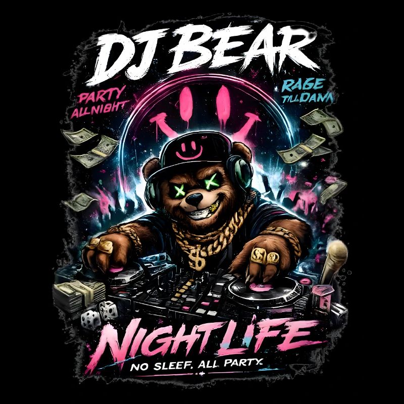 DJ Bear Nachtleben Orso Neon