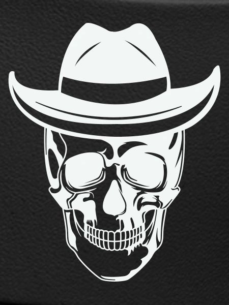 Skull with sunglasses
