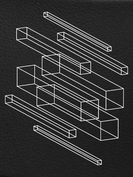 Geometric Wireframe Cube Pattern