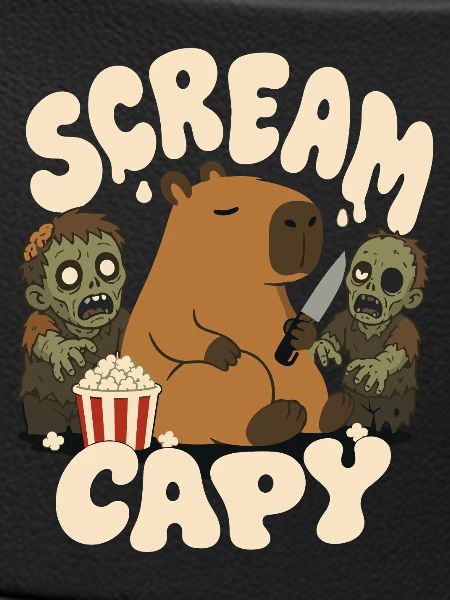 Capybara mit Zombies – Scream Capy
