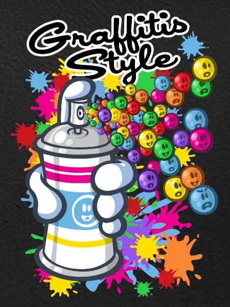 Graffiti Cartoon-Stil