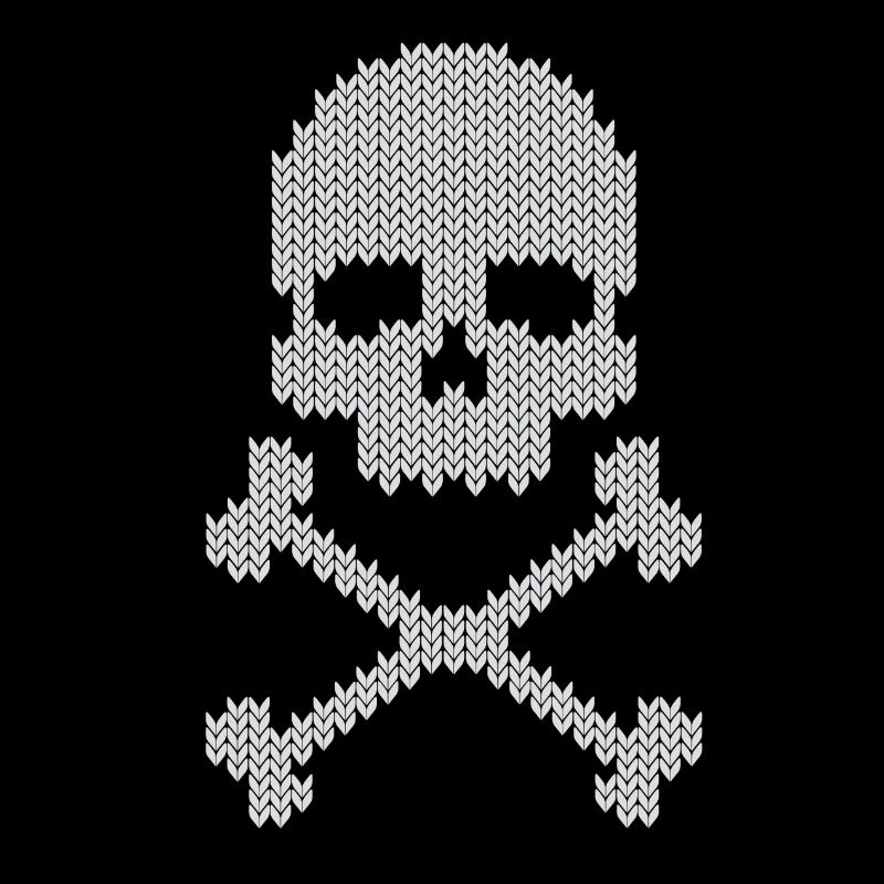 Schädel skull gestrickte