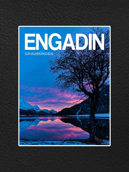 Engadin Seenlandschaft Abendlicht