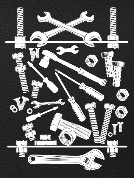 Composition of tools white