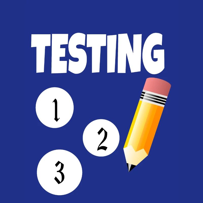 Testing 123 with pencil