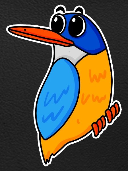 Niedlicher Eisvogel