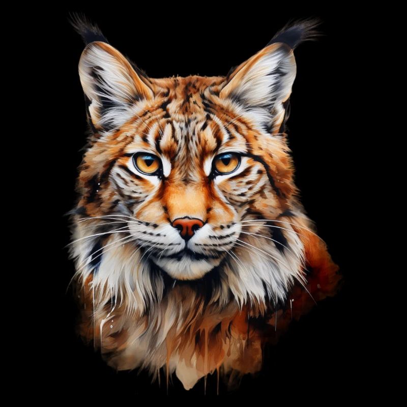 Lynx Portrait – Wild Animal Design