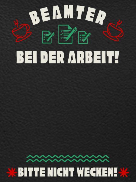 Schlafender Beamter